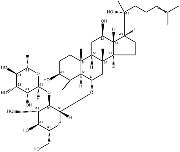 20(R)-Ginsenoside Rg2 Struktur