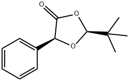 1,3-Dioxolan-4-one, 2-(1,1-dimethylethyl)-5-phenyl-, (2S,5S)- Struktur