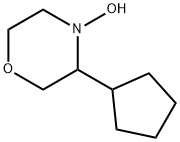 Morpholine, 3-cyclopentyl-4-hydroxy Struktur