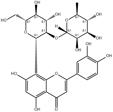 Orientin 2''-O-rhamnoside Struktur