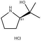 2-PyrrolidineMethanol, α,α-diMethyl-, hydrochloride (1:1), (2R)- Struktur