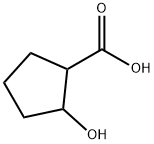 2α-Hydroxycyclopentane-1β-carboxylic acid Struktur