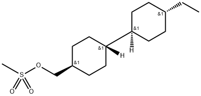 trans-4-(trans-4-Ethylcyclohexyl)cyclohexyl]methyl methanesulfonate 結(jié)構(gòu)式