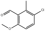 3-Chloro-6-methoxy-2-methylbenzaldehyde Struktur