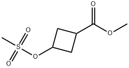 Cyclobutanecarboxylic acid, 3-[(methylsulfonyl)oxy]-, methyl ester Struktur