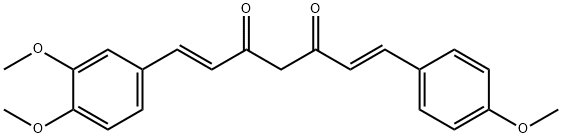 Di-O-methyldemethoxycurcumin Struktur