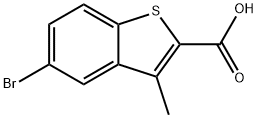 Benzo[b]thiophene-2-carboxylic acid, 5-bromo-3-methyl- Struktur