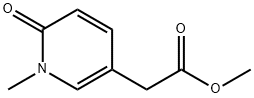 3-Pyridineacetic acid, 1,6-dihydro-1-methyl-6-oxo-, methyl ester Struktur