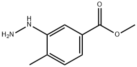 Benzoic acid, 3-hydrazinyl-4-methyl-, methyl ester Struktur