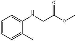 Glycine, N-(2-methylphenyl)-, methyl ester Struktur