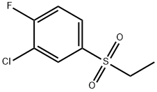 2-chloro-4-(ethanesulfonyl)-1-fluorobenzene Struktur