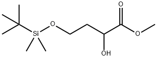 Methyl 4-((tert-butyldimethylsilyl)oxy)-2-hydroxybutanoate Struktur