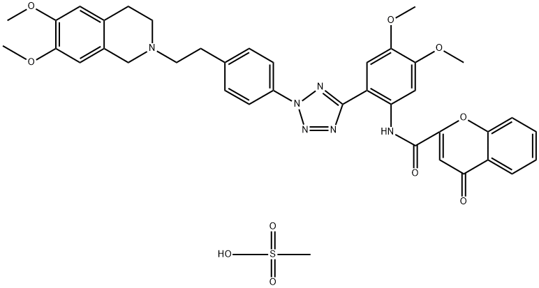 HM30181 (Mesylate) Struktur