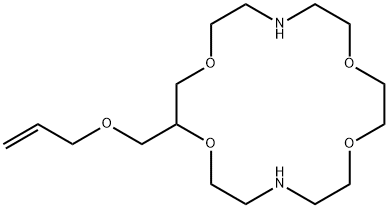 1,4,10,13-Tetraoxa-7,16-diazacyclooctadecane, 2-[(2-propen-1-yloxy)methyl]- Struktur