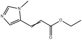 2-Propenoic acid, 3-(1-methyl-1H-imidazol-5-yl)-, ethyl ester Struktur