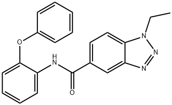 1H-Benzotriazole-5-carboxamide, 1-ethyl-N-(2-phenoxyphenyl)- Structure