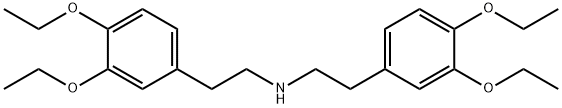 Benzeneethanamine, N-[2-(3,4-diethoxyphenyl)ethyl]-3,4-diethoxy- Struktur