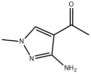 1-(3-amino-1-methyl-1H-pyrazol-4-yl)-ethanone Struktur