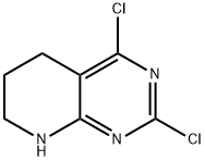 Pyrido[2,3-d]pyrimidine, 2,4-dichloro-5,6,7,8-tetrahydro- Struktur