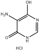 4(3H)-Pyrimidinone, 5-amino-6-hydroxy-, hydrochloride (1:1) Struktur