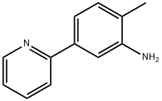 Benzenamine, 2-methyl-5-(2-pyridinyl)- Struktur