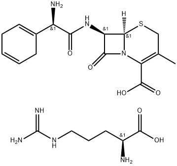 Cephradine L-arginine Struktur