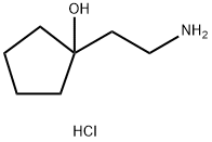 Cyclopentanol, 1-(2-aminoethyl)-, hydrochloride (1:1) Struktur