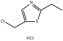 5-(chloromethyl)-2-ethyl-1,3-thiazole hydrochloride Struktur