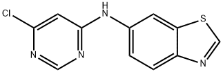 6-Benzothiazolamine, N-(6-chloro-4-pyrimidinyl)- Struktur