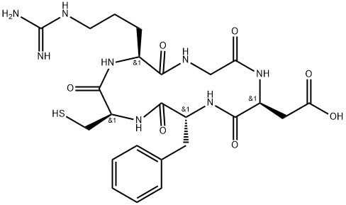 CYCLO (ARG-GLY-ASP-D-PHE-CYS) 結(jié)構(gòu)式