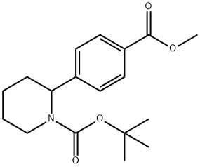 1-Piperidinecarboxylic acid, 2-[4-(methoxycarbonyl)phenyl]-, 1,1-dimethylethyl ester