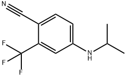 4-(Isopropylamino)-2-(trifluoromethyl)benzonitrile Struktur