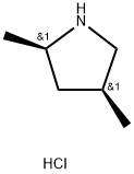 (2R,4S)-2,4-Dimethylpyrrolidine hydrochloride Struktur