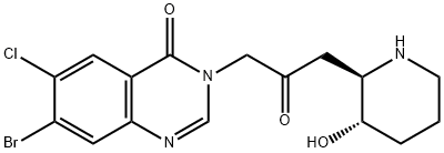 (+)-Halofuginone Struktur