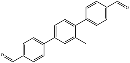 2'-methyl-[1,1':4',1''-terphenyl]-4,4''-dicarbaldehyde Struktur