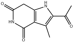 2-acetyl-3-methyl-1H,4H,5H,6H,7H-pyrrolo[3,2-c]pyridine-4,6-dione Struktur