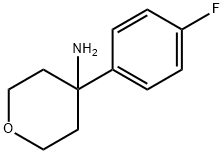 4-(4-fluorophenyl)oxan-4-amine Struktur