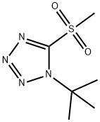 1-(tert-Butyl)-5-(methylsulfonyl)-1H-tetrazole Struktur