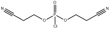 Propanenitrile, 3-[[chloro(2-cyanoethoxy)phosphinyl]oxy]- Struktur