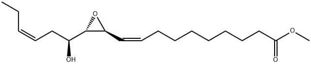 9-Decenoic acid, 10-[(2S,3S)-3-[(1S,3Z)-1-hydroxy-3-hexen-1-yl]-2-oxiranyl]-, methyl ester, (9Z)- Struktur