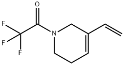 1-(5-ethenyl-1,2,3,6-tetrahydropyridin-1-yl)-2,2,2-trifluoroethan-1-one Struktur