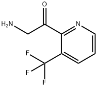 2-amino-1-(3-(trifluoromethyl)pyridin-2-yl)ethan-1-ol Struktur