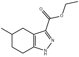 5-methyl-4,5,6,7-tetrahydro-1H-indazole-3-carboxylic acid ethyl ester Struktur