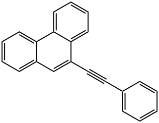 Phenanthrene, 9-(2-phenylethynyl)- Struktur