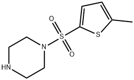 1-[(5-methylthiophen-2-yl)sulfonyl]piperazine Struktur