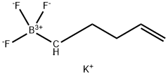 Borate(1-), trifluoro(4-pentenyl)-, potassium, (T-4)- Struktur