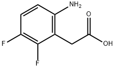 Benzeneacetic acid, 6-amino-2,3-difluoro- Struktur