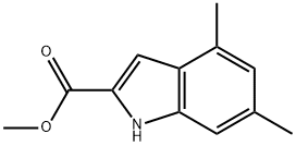 1H-Indole-2-carboxylic acid, 4,6-dimethyl-, methyl ester Struktur