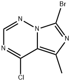 7-bromo-4-chloro-5-methylimidazo[4,3-f][1,2,4]triazine Struktur