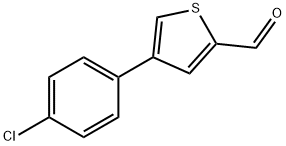 JR-9076, 4-(4-Chlorophenyl)thiophene-2-carbaldehyde, 97% Struktur